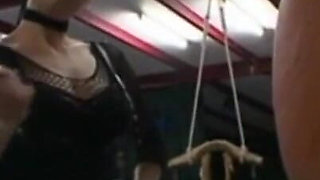 Humiliating hanging out whipping
