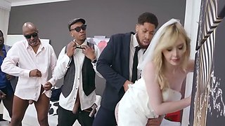 Baby Kxtten A Slammed Bride Got Wet With Hardcore Interracia