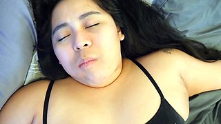 Brunette amateur fat cock blow