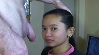 Exclusive Filipino Amateur Sarah Deep Throat, Pissing, Rough Sex, Cum in Mouth Twice.