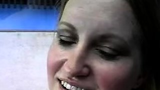 Czech amateur blowjob and fucking POV in public