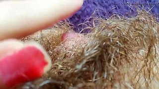 Extreme Close-Up Big Clit Orgasm: Rough Vibrator On Huge Clitoris