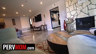 Blonde Big Ass Big Tits cougar step-mother London River has porn with stepson as an apology - pervmom