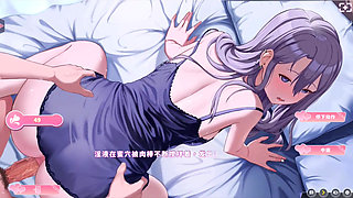 Hentai Game - Happiness Double Room - Mature Silver Babe Enjoys Steamy Bath Sex & Intimate Nighttime Fucking - Free Mode