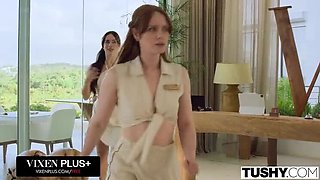 TUSHY All Natural Beauties Sirena Milano And Polly Yangs Get Anal Fucked In Hotel Room