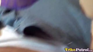 Petite Filipina Kisa Swallows Giant Cock