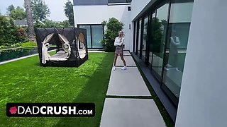 Caring step-dad instructs mega hot step-daughter how to avoid an unwanted pregnancy - with Anal Sex!