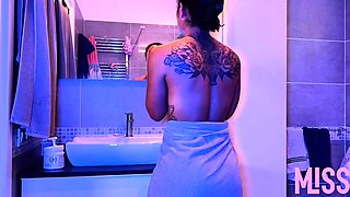After a striptease oily masturbation scene and some ass