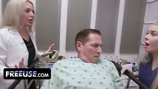 Massive milf haley spades & missa mars get sensational therapy from perv doc
