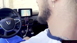 Eduard Quest And Laura Quest - Beach Trip Ended Up Swallowing Cum In The Car