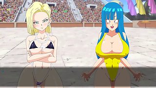 Super Slut Z Tournament Hentai game Ep1 Android 18 sex fight