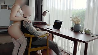 Sexy secretary got fat dick in tight ass   Massive cream