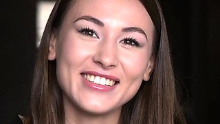 Cute curly brunette solo webcam masturbation