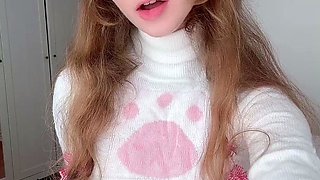 Eva Ava Teases In Cat Ears Before Fingering Her Pussy