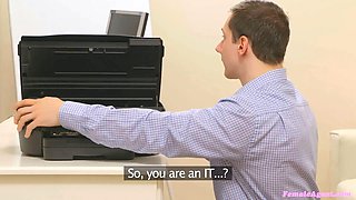 It guy was only meant to fix the printer - woman agent