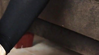 (005) Shoeplay with Ballet Flats and Condom Latex Socks