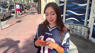 Bombshell Fan Lives Out Her Dream of a Patriots Player's Member