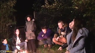 Russian Group Sex - Amateur Sluts Ass Fucked Outdoor