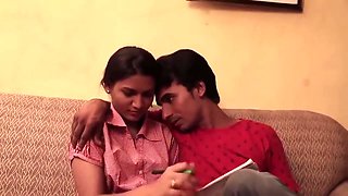 Indian school girl fucking with teacher .