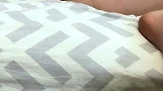 Slim Asian Babe Masturbates with Pink Dildo on Bedroom Bed