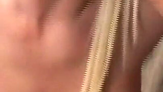Busty Blonde MILF Gets Tits Sucked and Pussy Fingered Hard