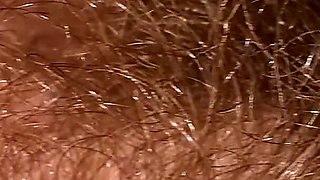 Super Thick and Long Plussy Hair Bush Closeup