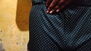 Horny girl fingerings in kitchen