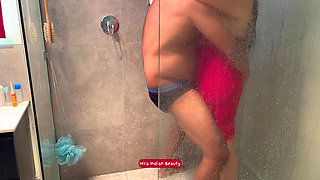 Most Erotic Shower Sex - Step Brother HARD FUCKING his Step Sister - Deep and Rough Anal Pounding and Soaping