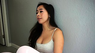 Stacked brunette goes solo toys and masturbation