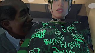 Billie Eilish addicted to hard sex, eating a big cock! (HUGE COCK in her Wet and Creamy PUSSY)
