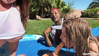 We Live Together - Slip Slidy Triple Wet Pussy Pleasures 1 - Octavia Red