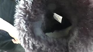 Smelly Feet from Fur Boots! Sniffing Boots and Foot Fetish Fuck with Lady Victoria