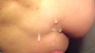 Blowing cock and fucking in toilet