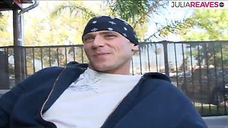 Blonde MILF Candy Manson sucks Johnny Sins monster cock & gets hard fucked on bed