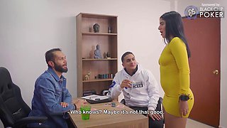 Latina Secretary Abby Motano Fucked By Bosses Phillip Car And Danny Clark - Abby Tits