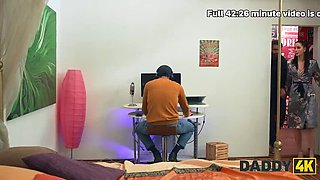 Daddy Fucks Gamer Girl Crazy Sex - Hot Brunette Cheating on Boyfriend