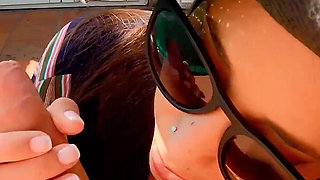 Rooftop POV Blowjob in Broad Daylight