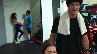 James' Angelic Gym Passion in a Sneaky Wild Encounter
