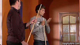 Asking a stranger to fuck his young wife