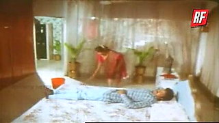 Old actress in a hot scene