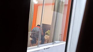 Secretary Brunette Latina Fucks Boss - Spy Cam Cheating Wife Moaning Hard