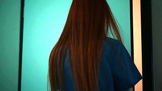 Horny Lesbian Vampires - Redhead Nurse Mesmerizes Brunette