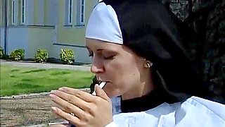 Hot Young Nun Peggy Fucked By A Big Hard Cock With Linda Logan, Vicky Leander And Gina Blonde