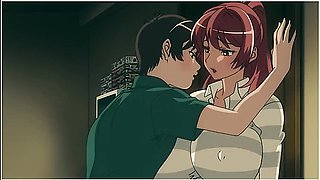 Big Boobed Hairy Pussy Beauty Likes Filling Her Pussy With Creampie With Hentai Anime