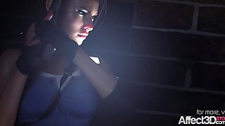 Jill Valentine fucked by a monster in 3d fantasy animation