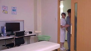 Naughty nurse can't resist a hard cock in her starving pussy
