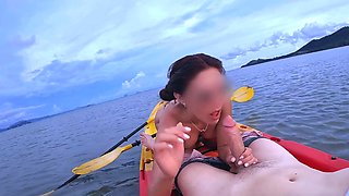 They're floating on a kayak - how can you not get fucked?
