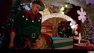 Scott Nails' Wild Christmas Threesome Explodes with Interracial Heat