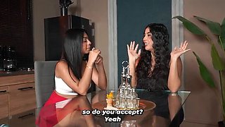 Step Mom Teaches Teen & Boyfriend Hot Threesome Sex - Latina MILF Linahenaossx & Veronica Montiel