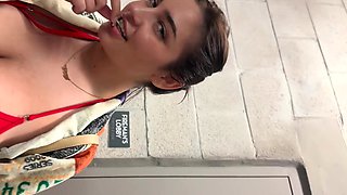 horny snow bunny fucks stud from the beach trailer